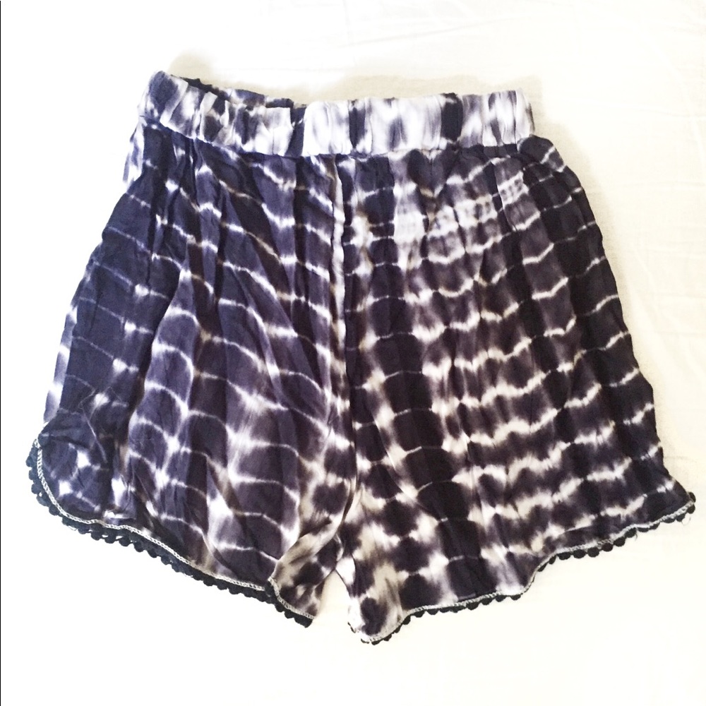Tie Dye High Waisted Festival Shorts