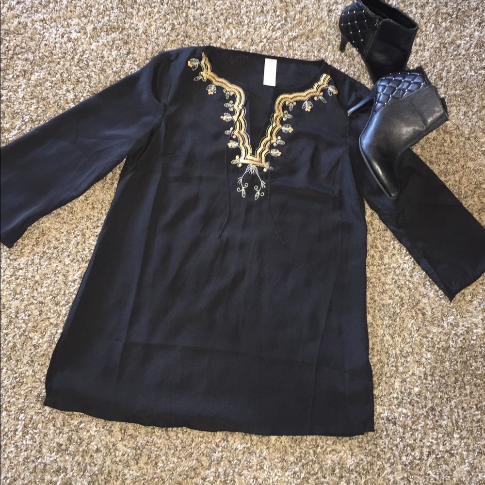 Black and gold tunic - Picture 1 of 1