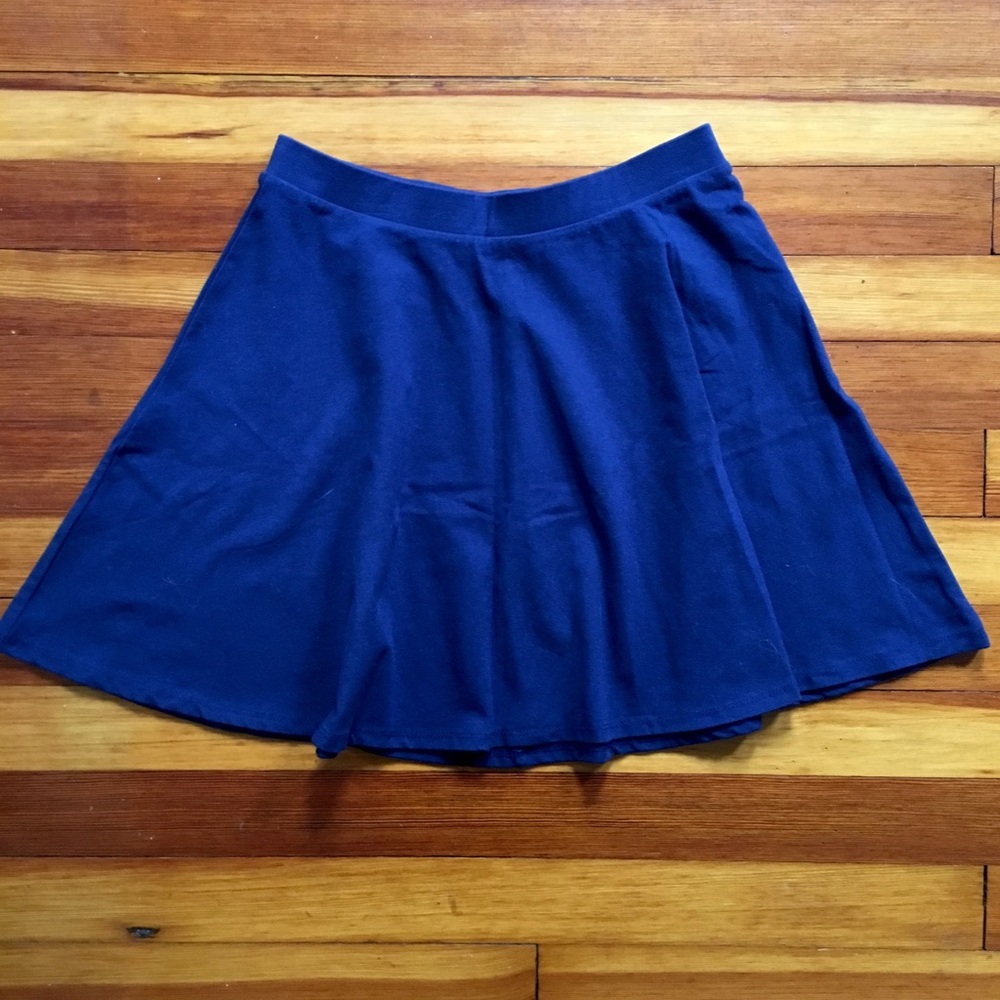 Navy skater skirt
