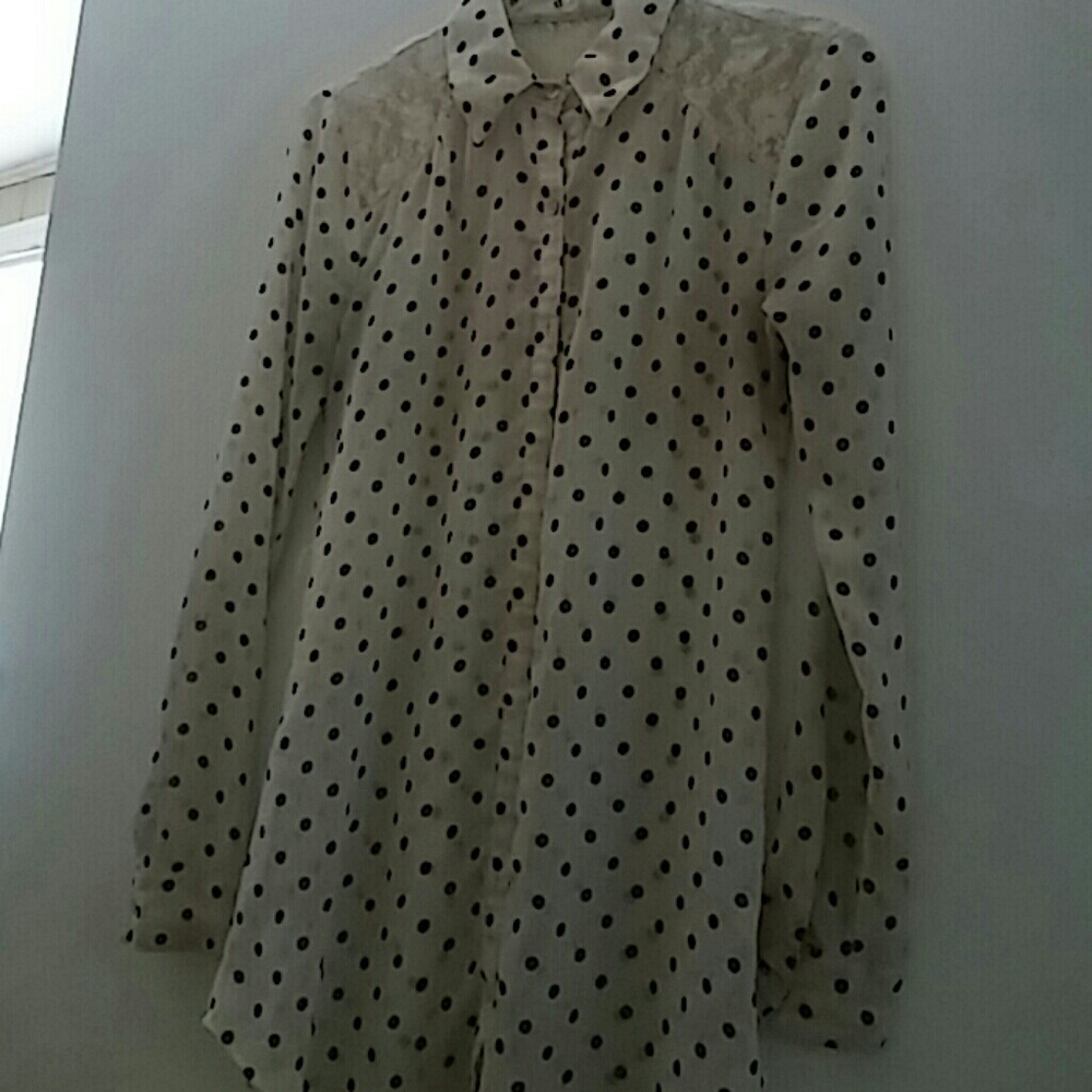 💟black and white  blouse