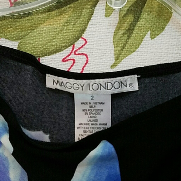 Maggy London Sleeveless Black Dress Size 2 - Picture 2 of 3