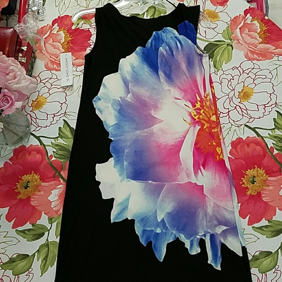 Maggy London Sleeveless Black Dress Size 2 - Picture 3 of 3