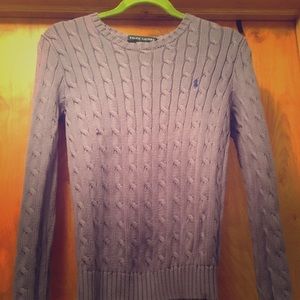 Medium purple Ralph Lauren cable knit sweater