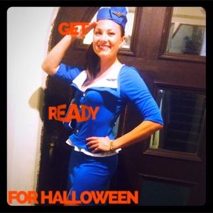 Halloween Retro Stewardness costume