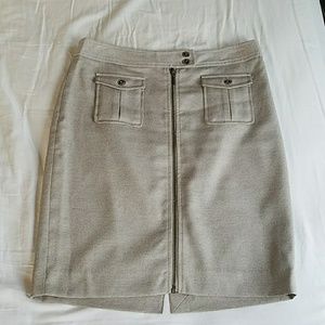 The Limited Zip Up Pencil Skirt w/ Pockets