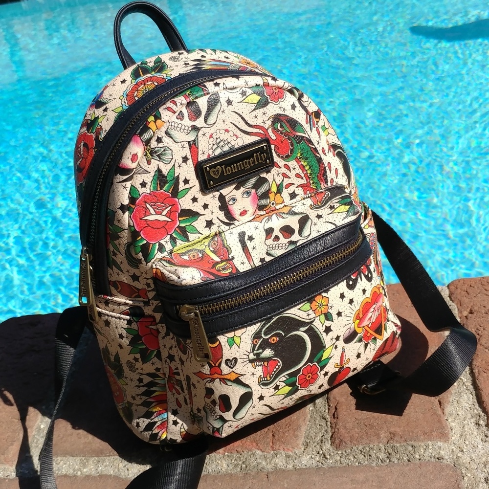 TAKING OFFERS Loungefly Tattoo Mini Backpack
