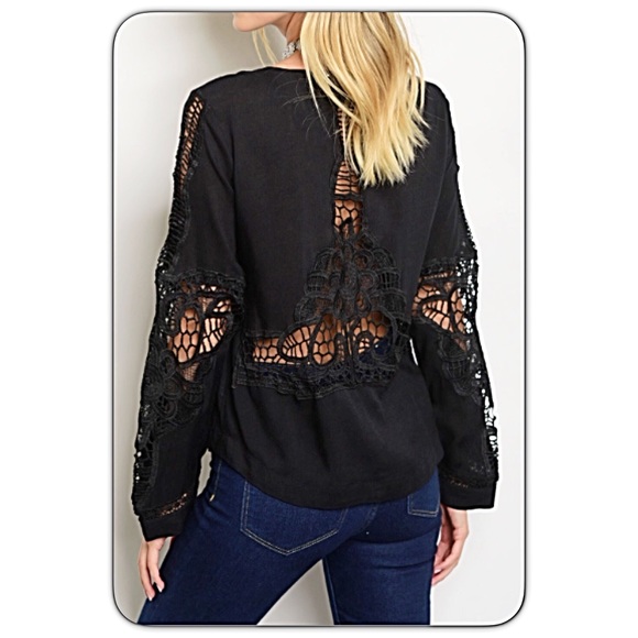 💥HOTSALE💥Head Turning Lace Up Top Blouse Sold - Picture 4 of 8
