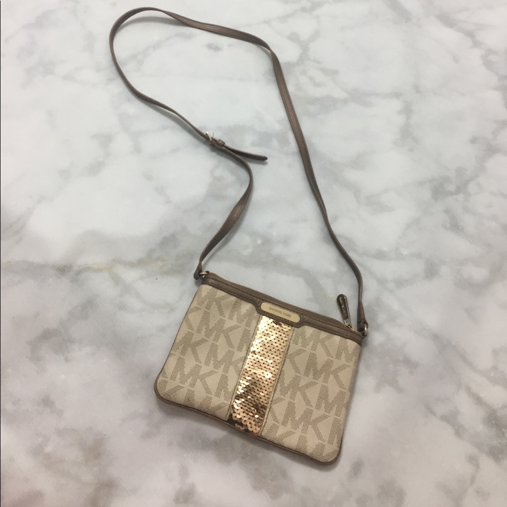 Authentic Michael Kors Sequin Crossbody