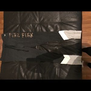 Pink vs legging limited edition sequence letters