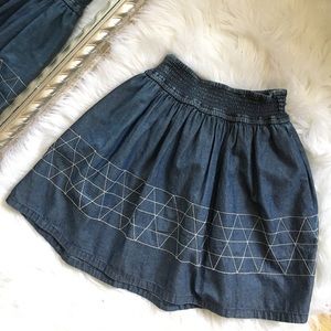 BCBG Jean Skirt