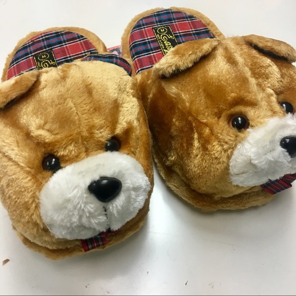 Furry bear slippers - Picture 3 of 5