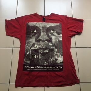 Obey propaganda vintage Andre logo red men large