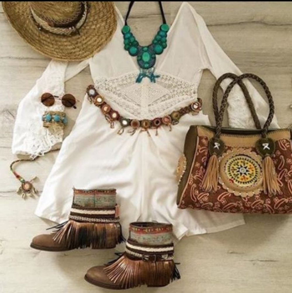 LAST CHANCE! Boho lace jumpsuit