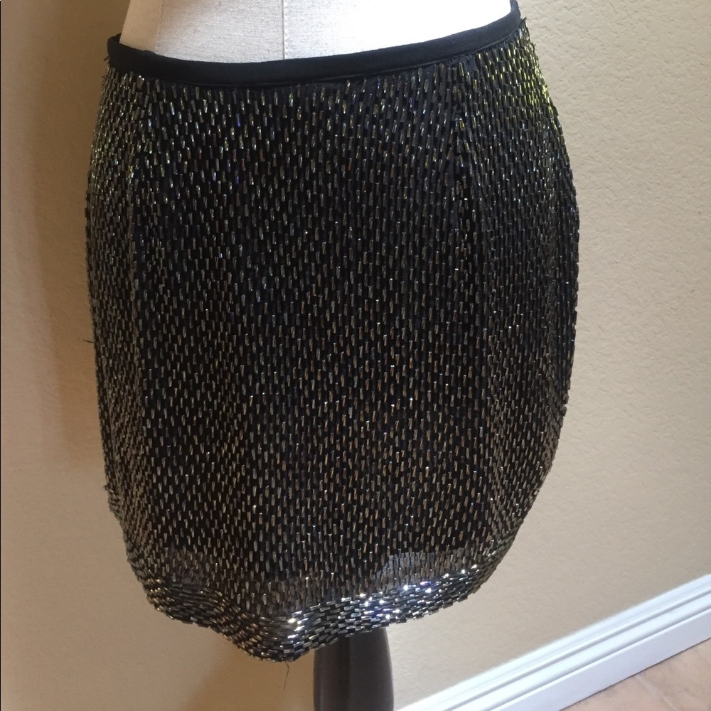 Beaded black skirt