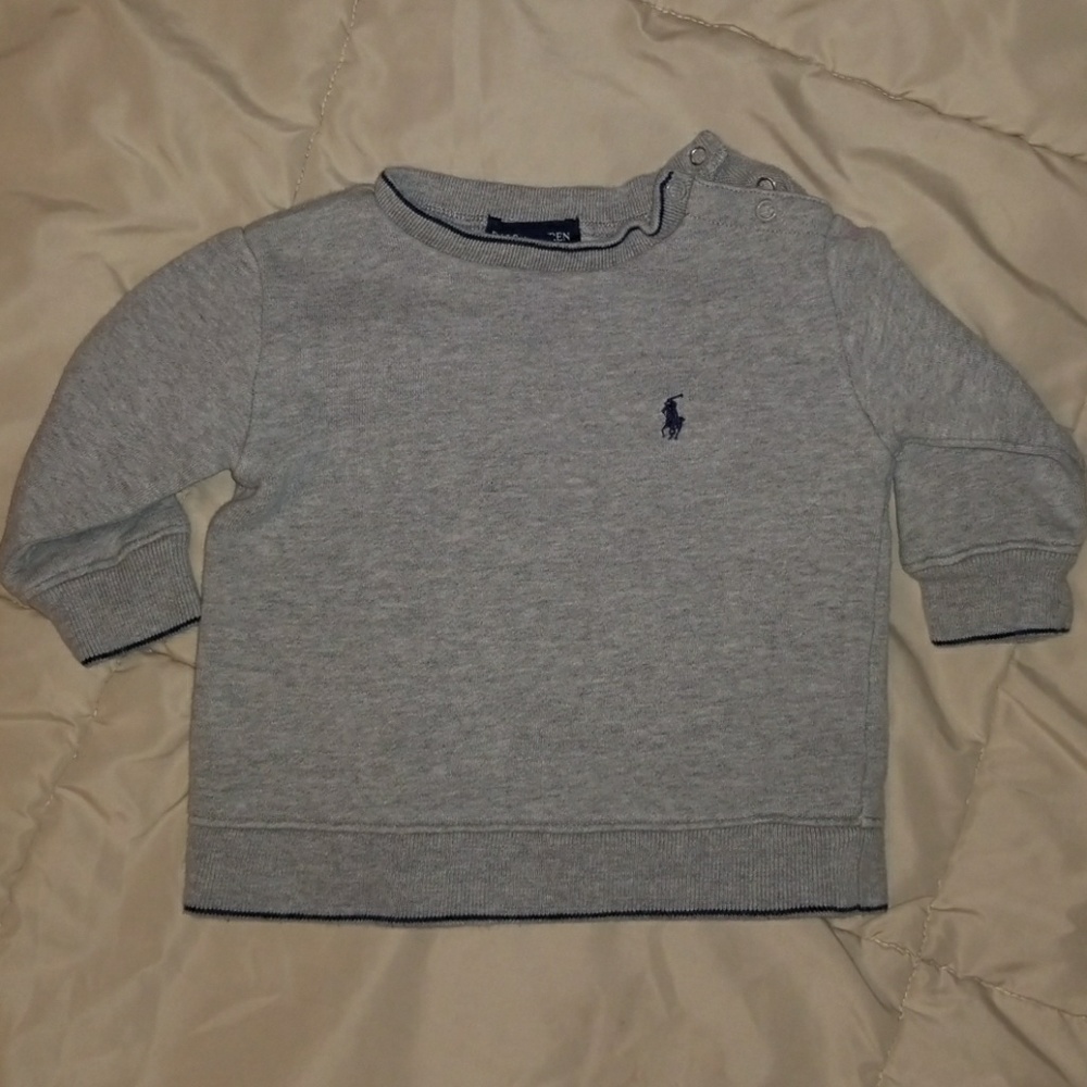 Boys gray Polo sweater
