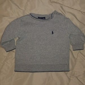 Boys gray Polo sweater