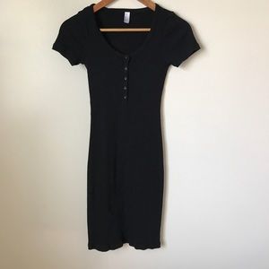 American Apparel Ribbed Midi Dress