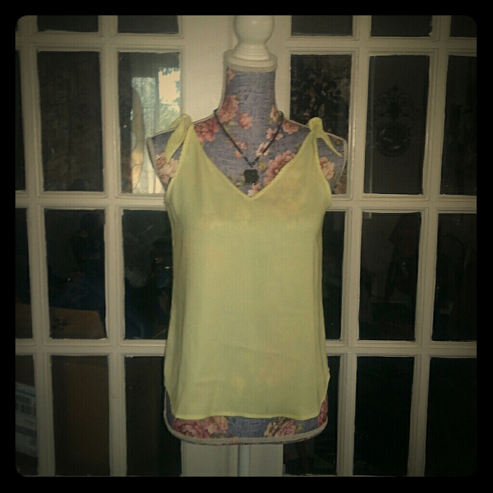 FINAL SALE Ann Taylor Yellow Blouse NWT