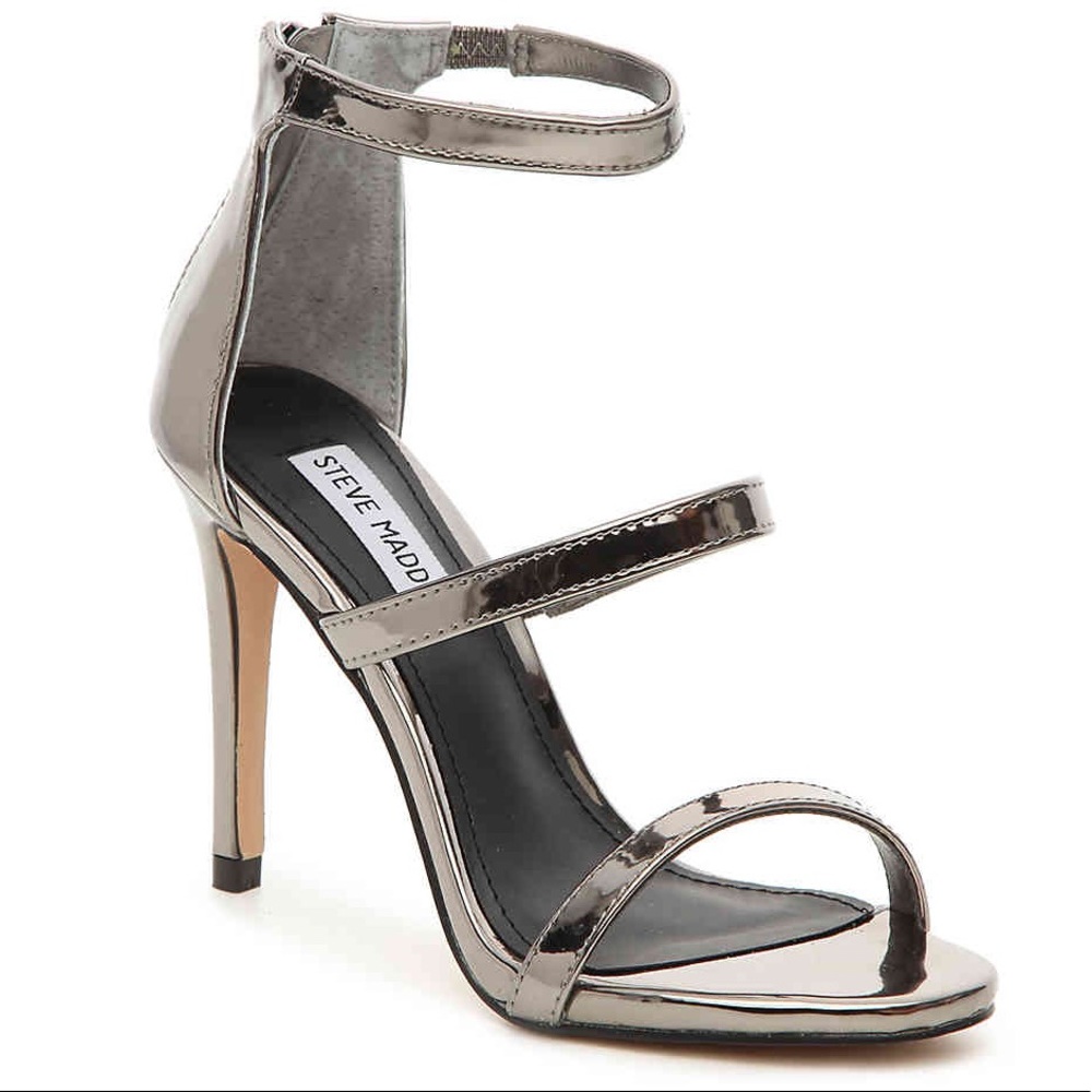Steve Madden Pewter Sandal Heel
