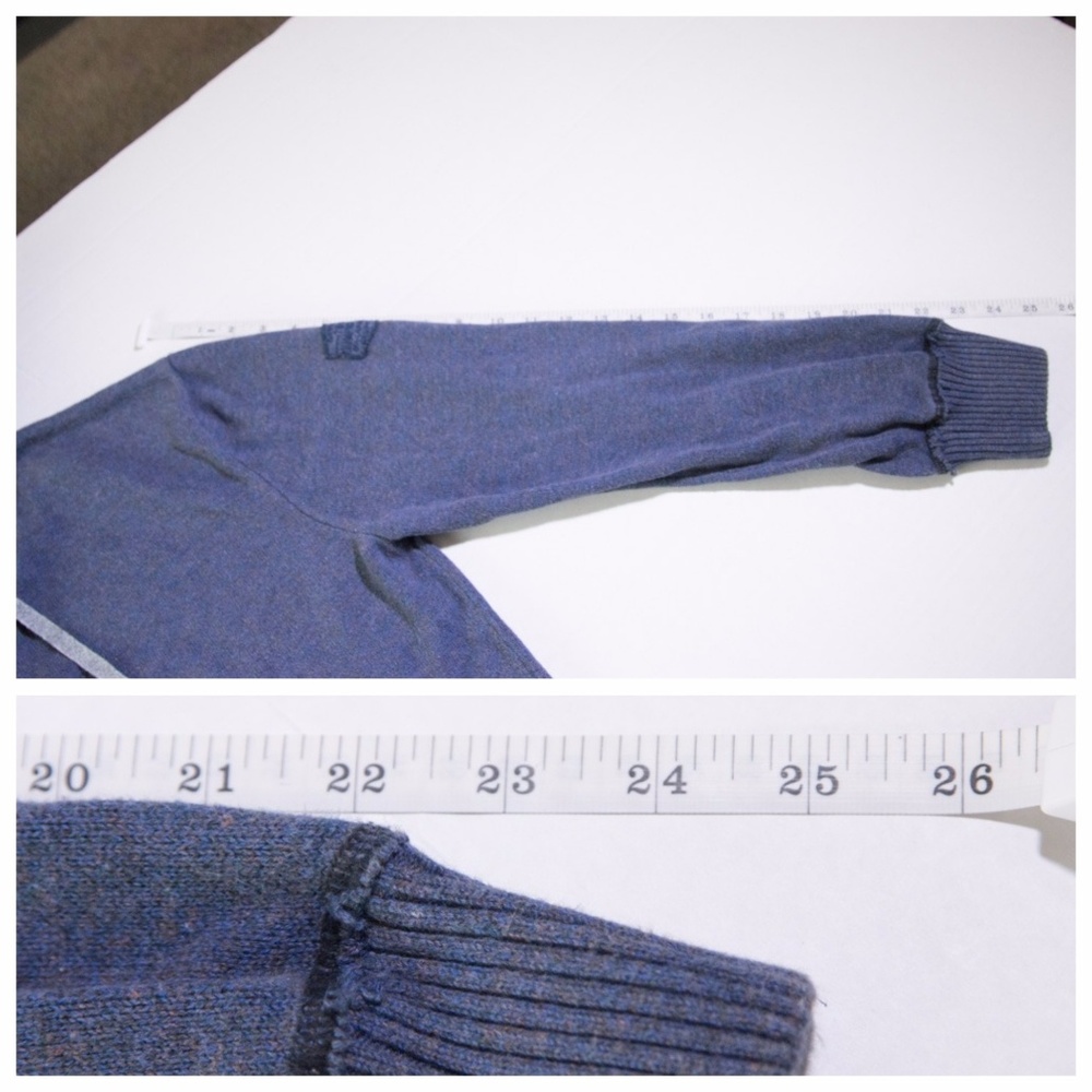 Agave Luxury Knitwear Distress Stitch Hoodie Large - Picture 6 of 8