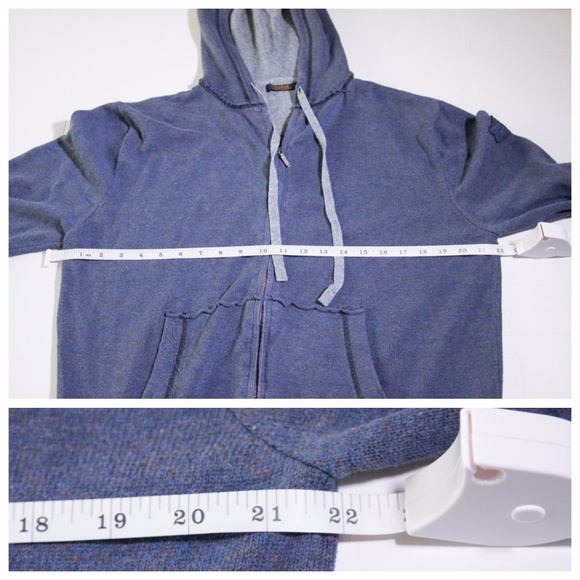 Agave Luxury Knitwear Distress Stitch Hoodie Large - Picture 4 of 8