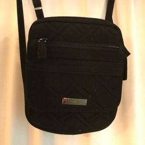Vera Bradley Black Travel Ready Crossbody