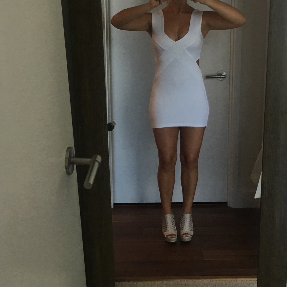 White dress perfect for bachelorette party