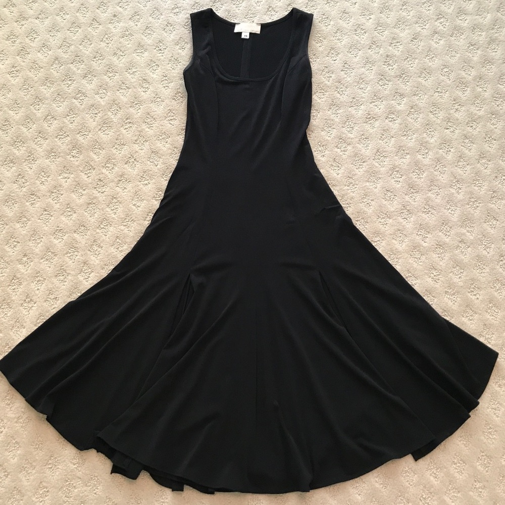 All black sleeveless dress