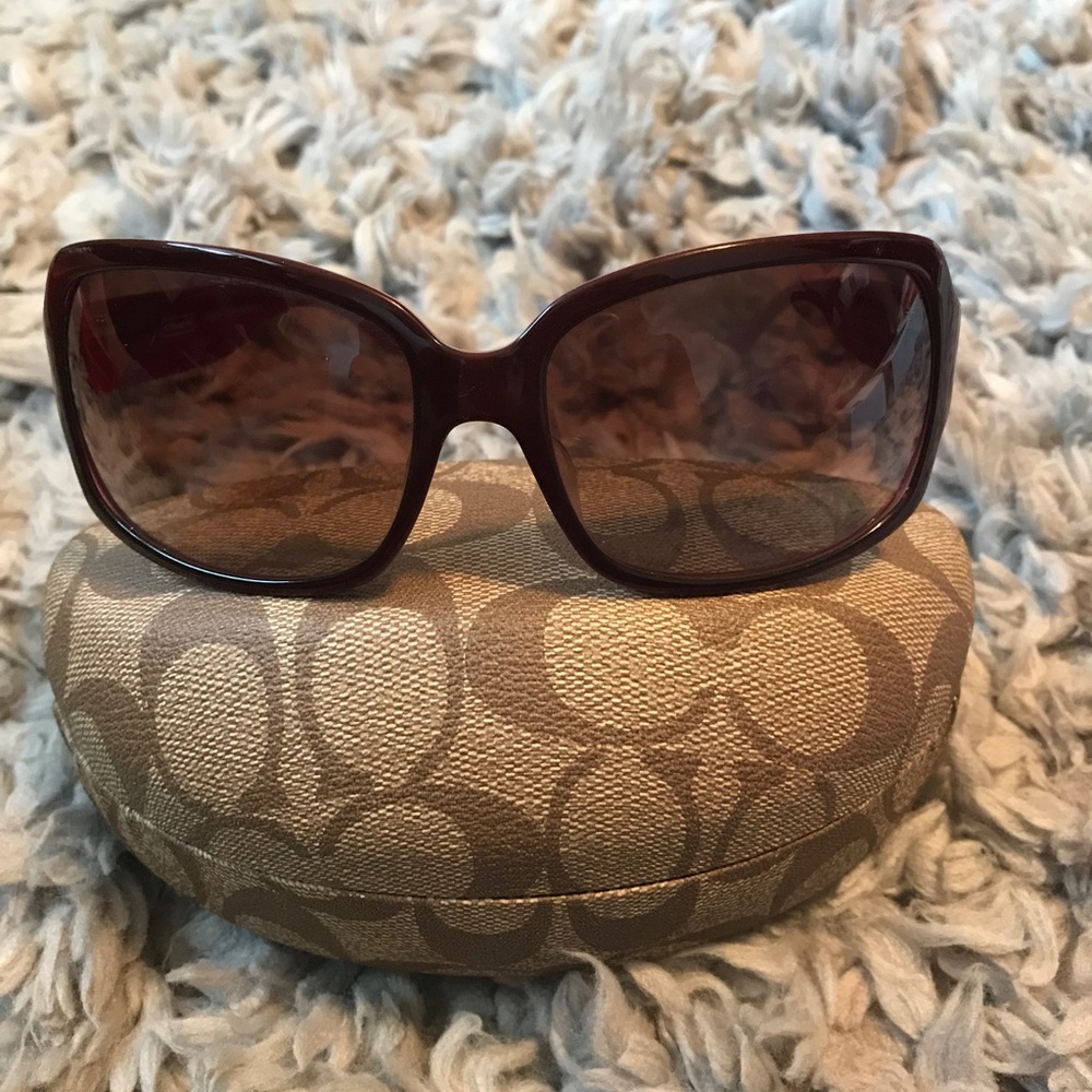 Coach Phoebe Burgundy Sunglasses