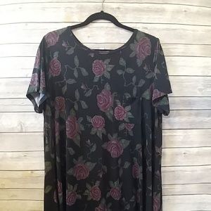 LuLaRoe Carly pixel roses