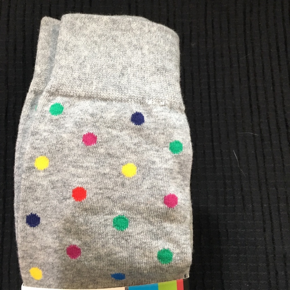 NWT Funky Socks 3 pack Gray with Polka Dots - Picture 3 of 7