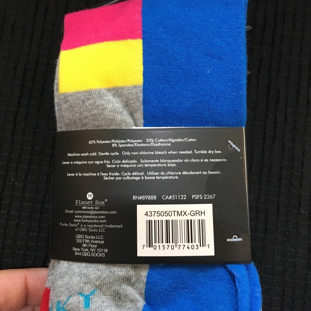 NWT Funky Socks 3 pack Gray with Polka Dots - Picture 7 of 7