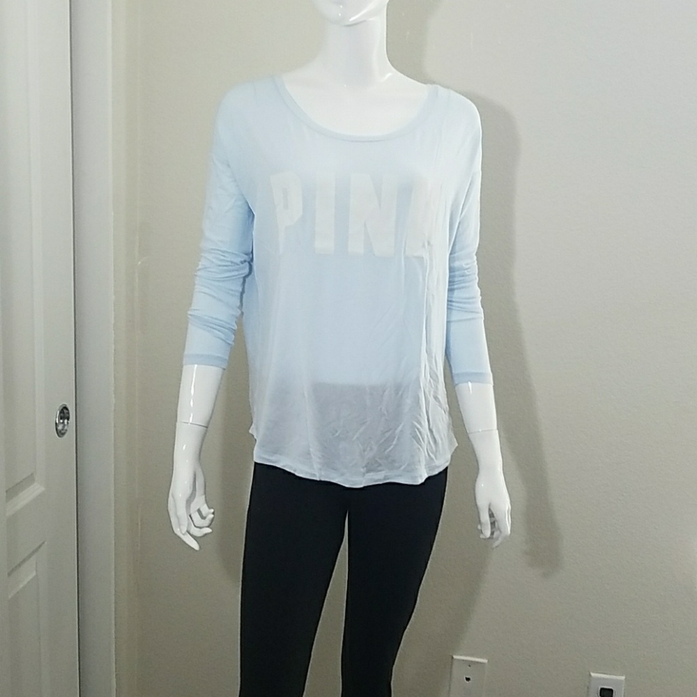 Pink Victoria's Secret Long Sleeve Tee - Picture 2 of 4