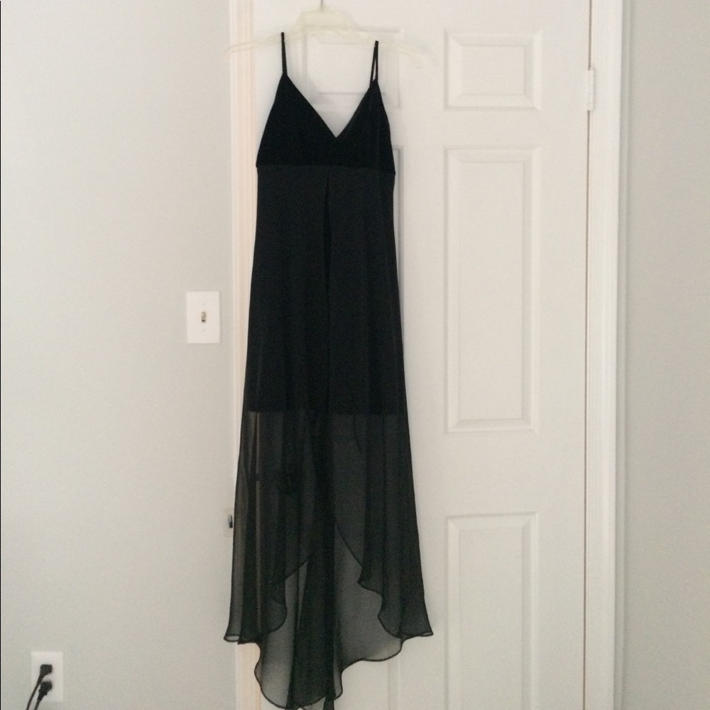 Black High Low Fading Dress in Size 9-10