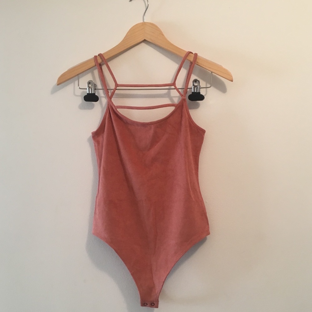 NWOT Suede Bodysuit