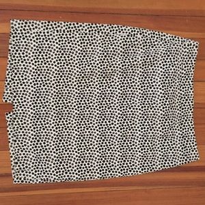 EUC J. Crew polka dot pencil skirt