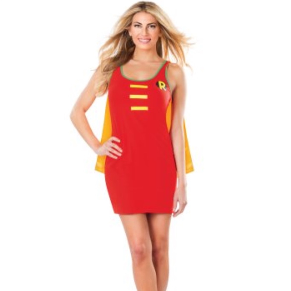Robin Halloween Costume Dress with cape