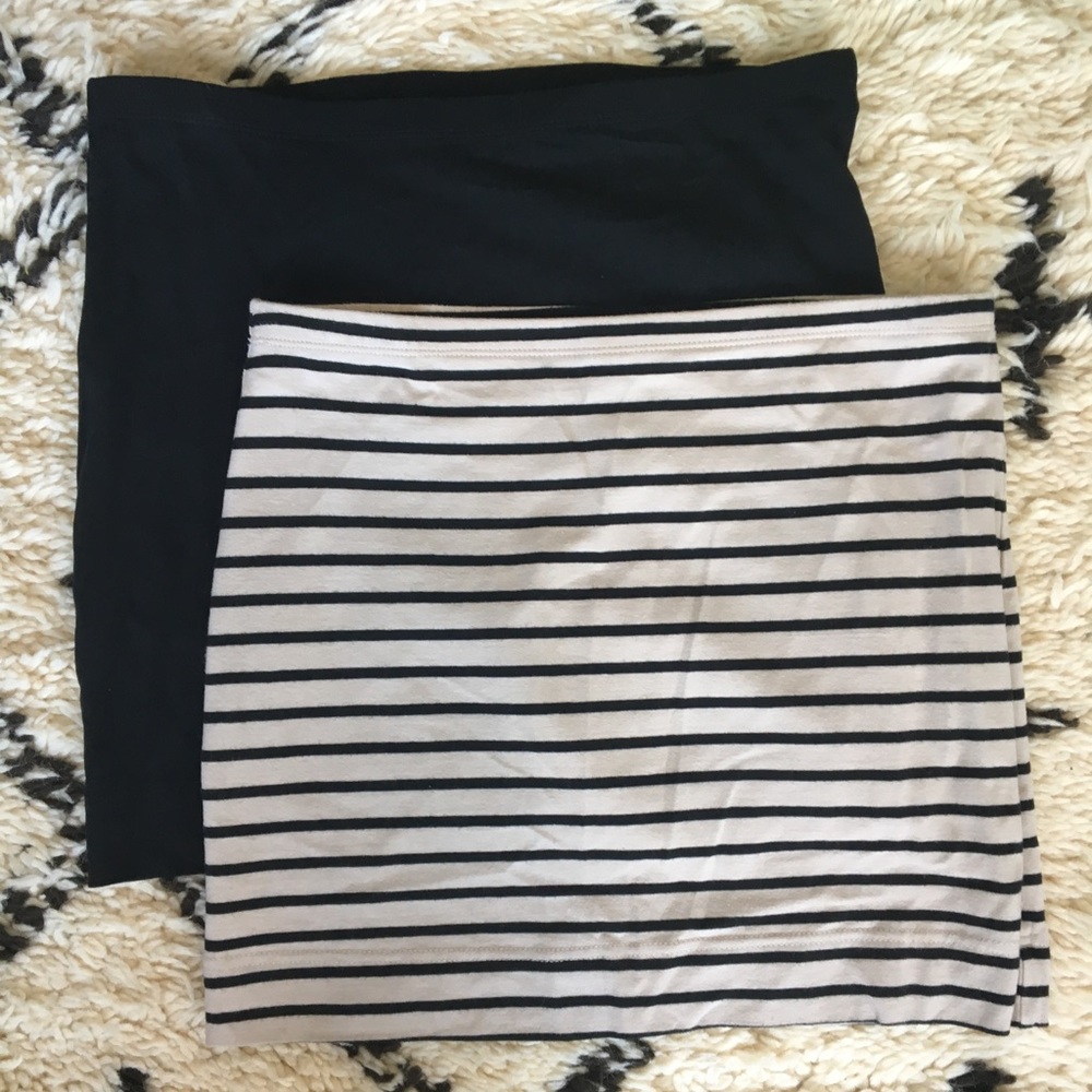 Set of 2 H&M Stretchy Basic Miniskirts