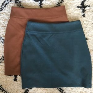 Set of 2 Urban Outfitters Knit Miniskirts