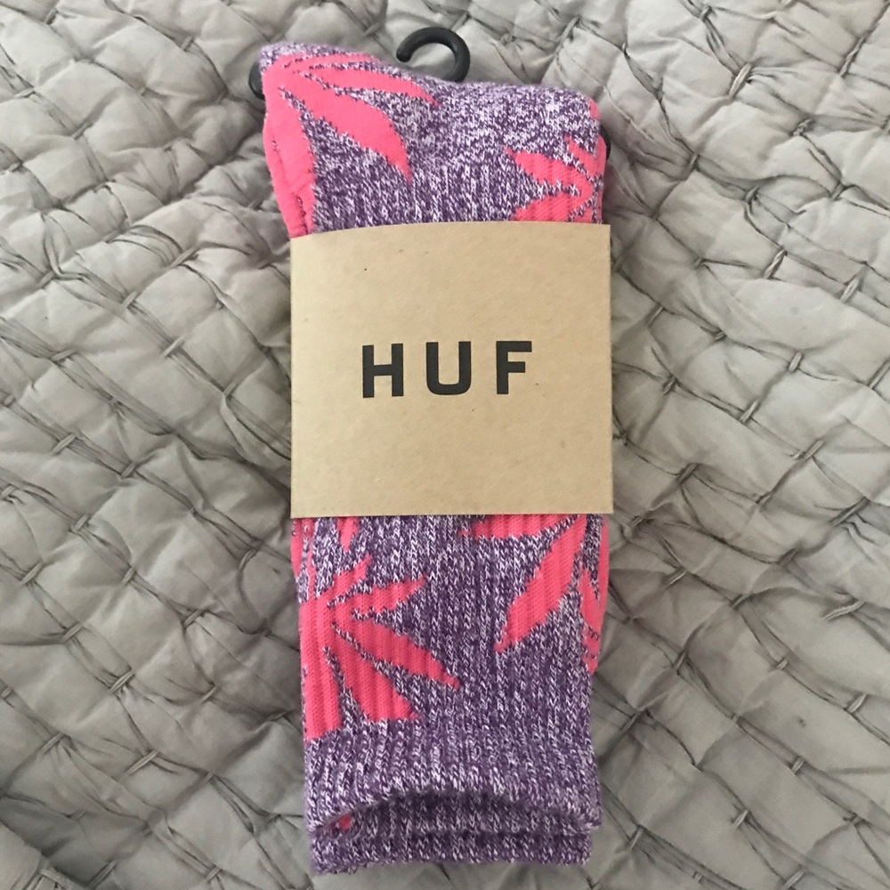 HUF PURLE AND PINK SOCKS