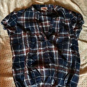 Mossimo plaid blouse, size S