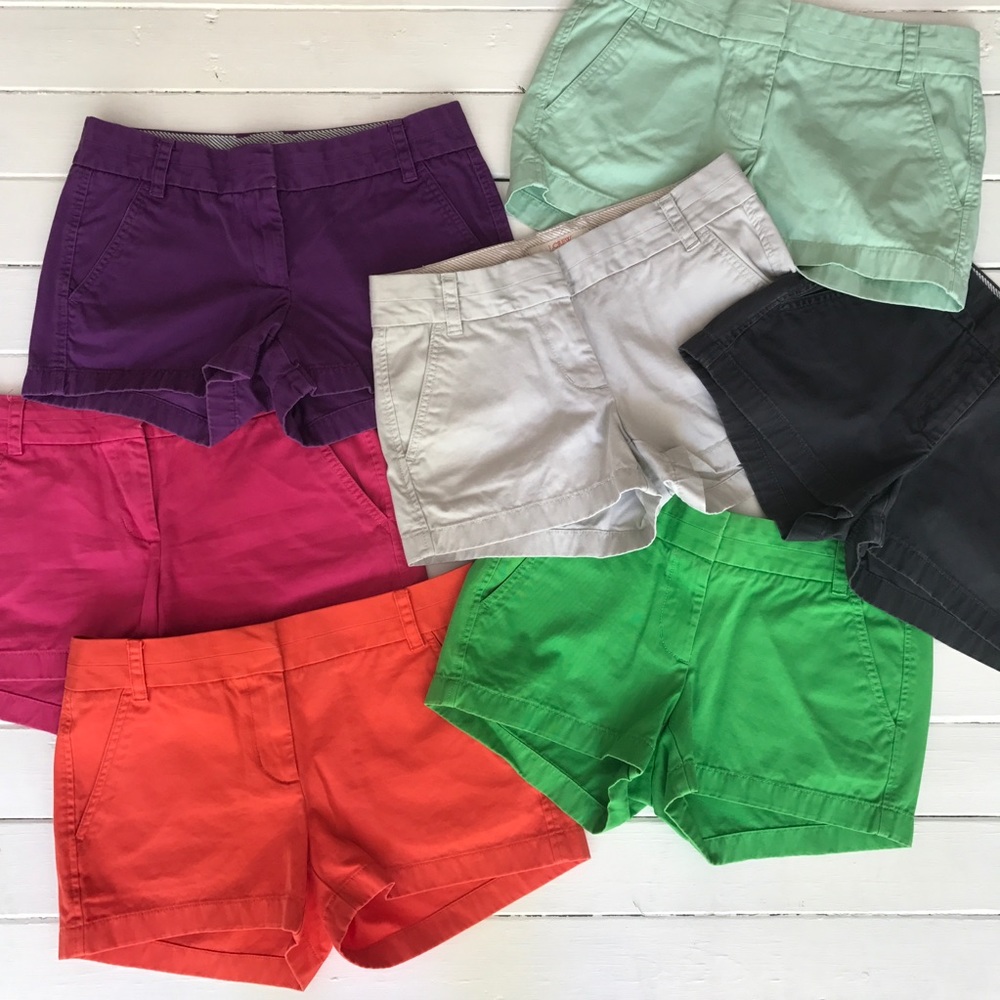 J. Crew 3" Chino Shorts *BUNDLE OF SEVEN SHORTS**
