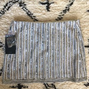FLASH SALE ⚡️BNWT Beaded Zara TRF Miniskirt