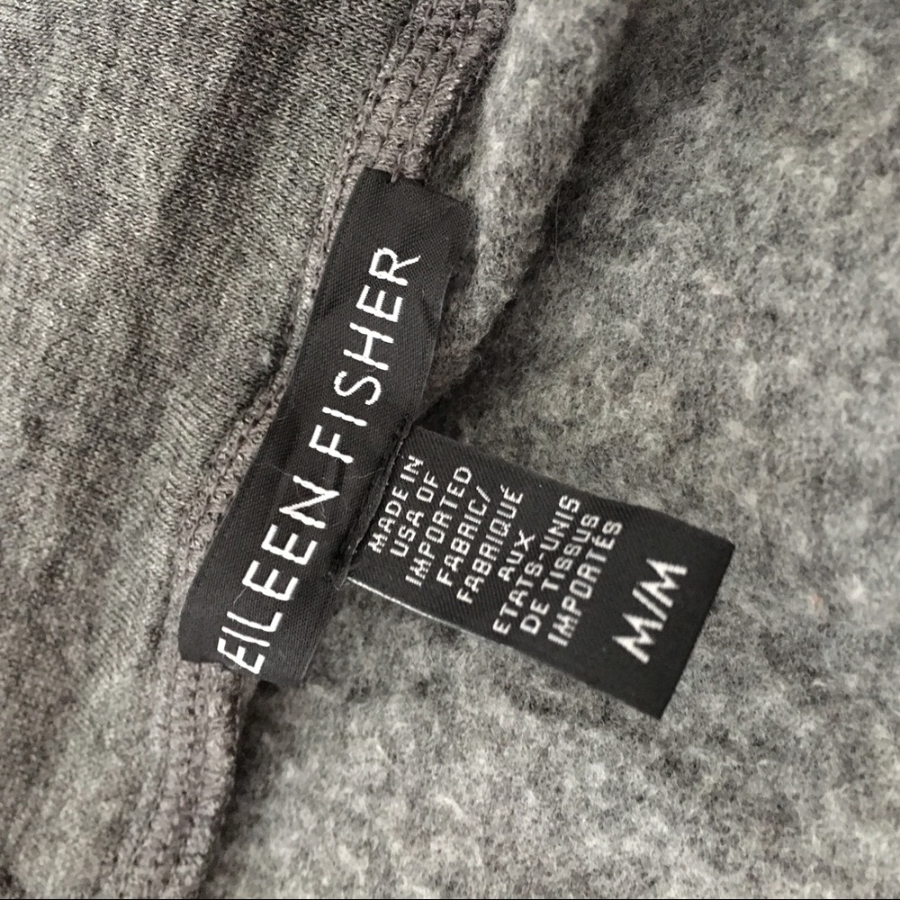 Eileen Fisher Gray Full Zip Hoodie Size M - Picture 5 of 6