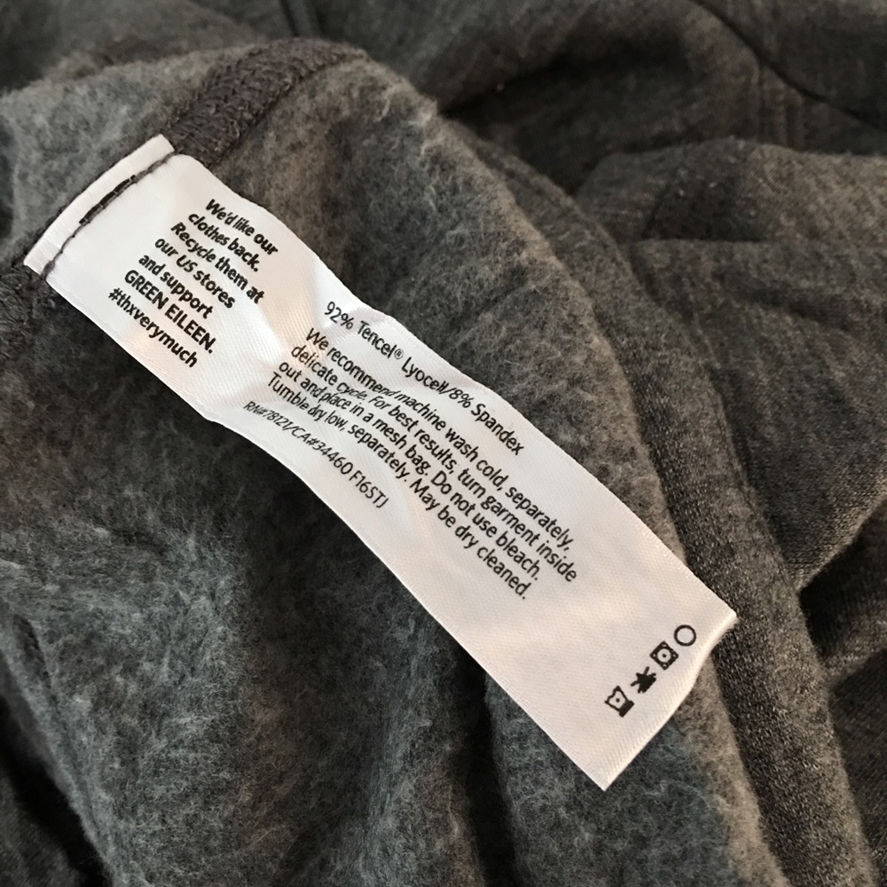 Eileen Fisher Gray Full Zip Hoodie Size M - Picture 6 of 6