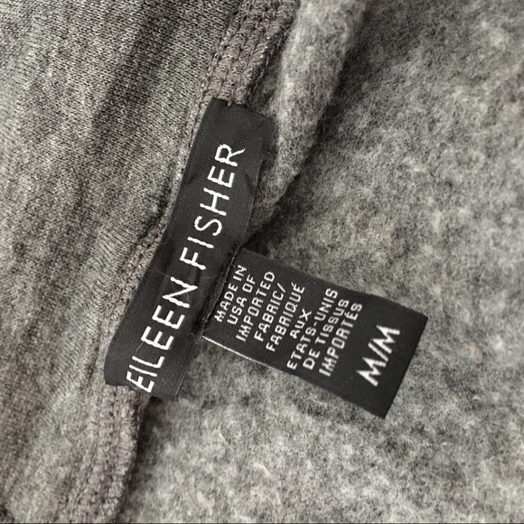 Eileen Fisher Gray Full Zip Hoodie Size M - Picture 5 of 6