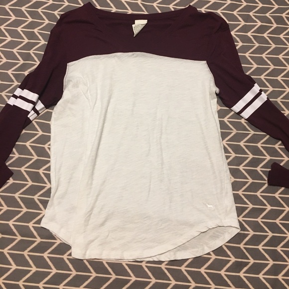 PINK Victoria's Secret Tops - Victoria Secret PINK baseball tee- medium