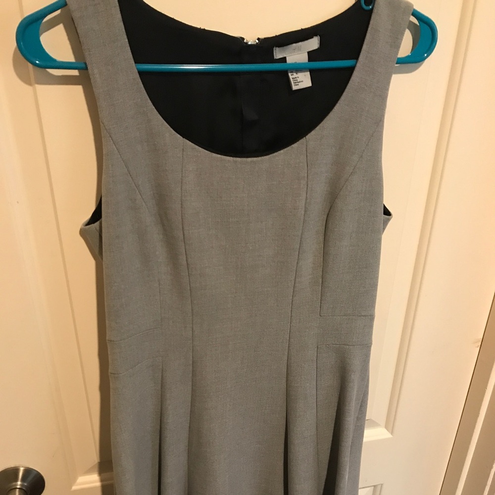 Cute grey H&M fit and flare dress Sz 10