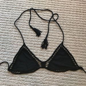 Black bikini top