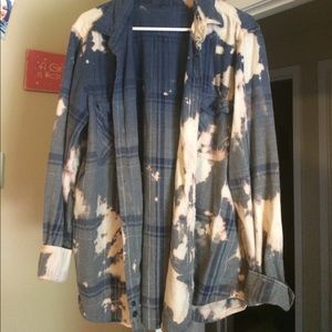 Bleached Oversized Flannel